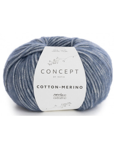 Cotton-Merino 115 Blå