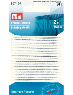 Smockresår vit 25mm 2m