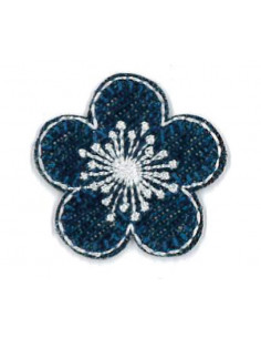 Märke Blomma Blå