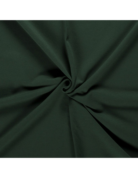 Jerseytyg French Terry Mörk grön