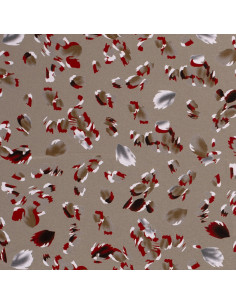 Viskos jersey Beige löv