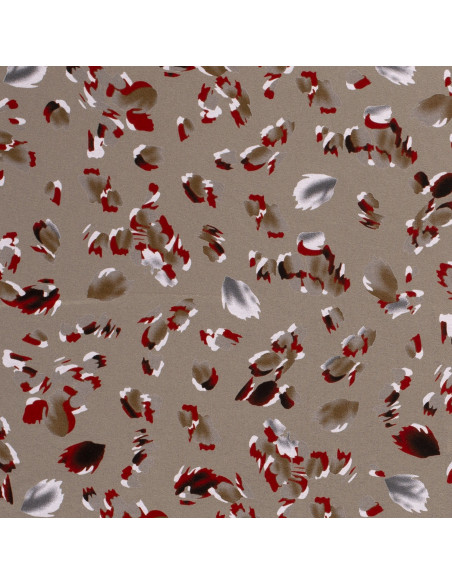 Viskos jersey Beige löv