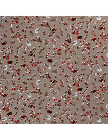 Viskos jersey Beige löv