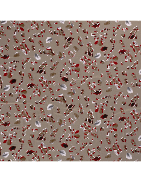 Viskos jersey Beige löv