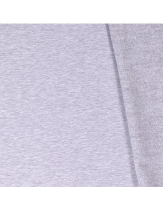 Jerseytyg French terry flossad ljusgrå melange