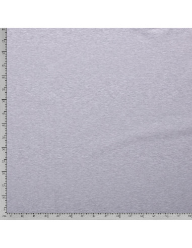 Jerseytyg French terry flossad ljusgrå melange