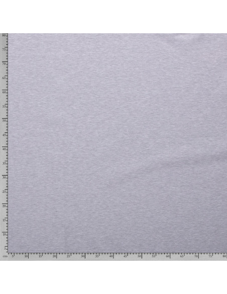 Jerseytyg French terry flossad ljusgrå melange