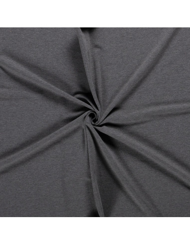 Jerseytyg french terry flossad grå melange