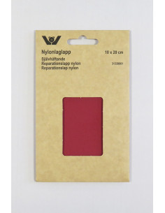 Laglapp nylon Vinröd 10x20
