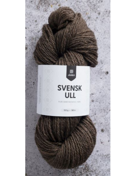 Svensk ull 100g 004 House brown
