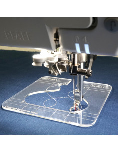 Pfaff Fri rörelse linjal fot