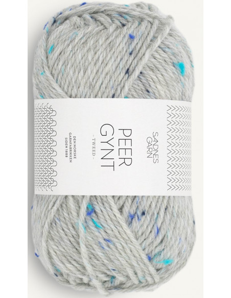 Peer Gynt 1502 Gråmelerad blå Tweed