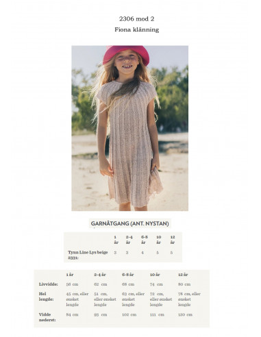Mönsterhäfte 2306 Sommer Barn Svensk text