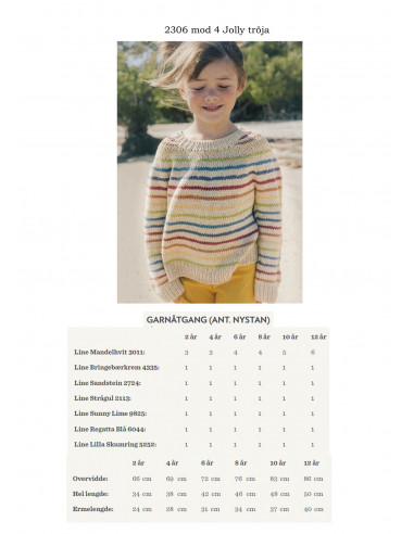 Mönsterhäfte 2306 Sommer Barn Svensk text