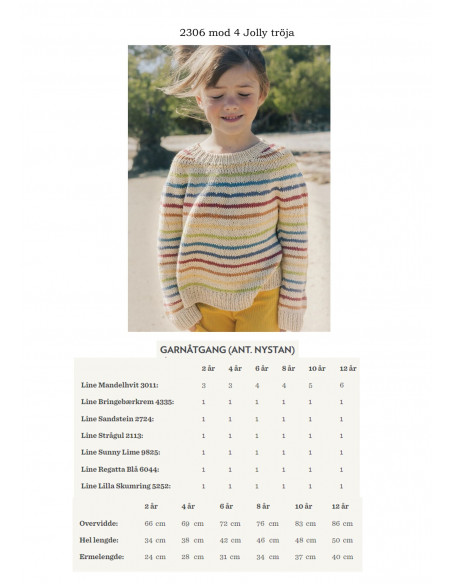 Mönsterhäfte 2306 Sommer Barn Svensk text