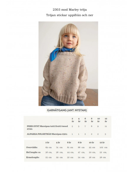 Mönsterhäfte 2303 Mykt til barna Svensk text