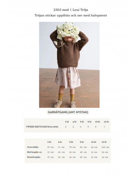 Mönsterhäfte 2303 Mykt til barna Svensk text