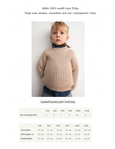 Mönsterhäfte 2303 Mykt til barna Svensk text