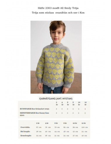 Mönsterhäfte 2303 Mykt til barna Svensk text