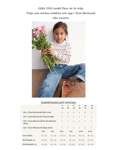 Mönsterhäfte 2303 Mykt til barna Svensk text