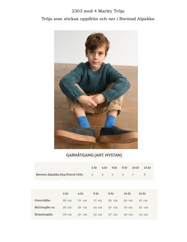 Mönsterhäfte 2303 Mykt til barna Svensk text