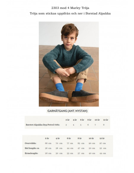 Mönsterhäfte 2303 Mykt til barna Svensk text