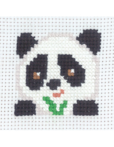 Barnbroderi 8x8 Panda