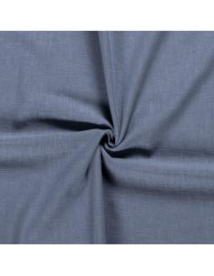 Lin/bomulls tyg Indigo