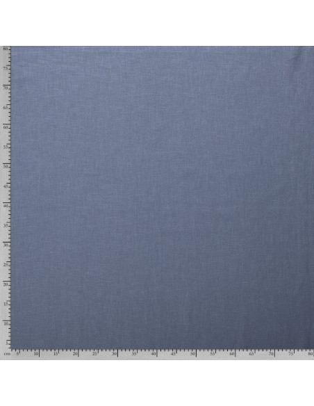 Lin/bomulls tyg Indigo