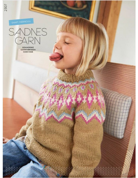 Mönsterhäfte 2307 Smart och Merinoull Barn Svensk Text