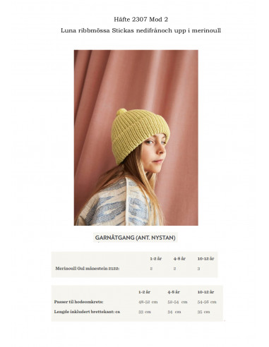 Mönsterhäfte 2307 Smart och Merinoull Barn...