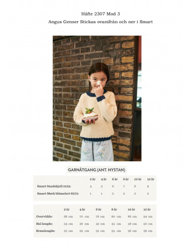 Mönsterhäfte 2307 Smart och Merinoull Barn...
