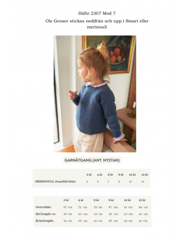 Mönsterhäfte 2307 Smart och Merinoull Barn...
