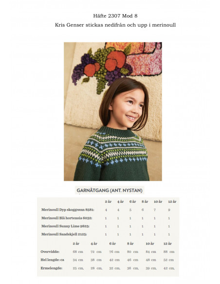 Mönsterhäfte 2307 Smart och Merinoull Barn Svensk Text