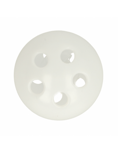 Babybjällra vit 28mm