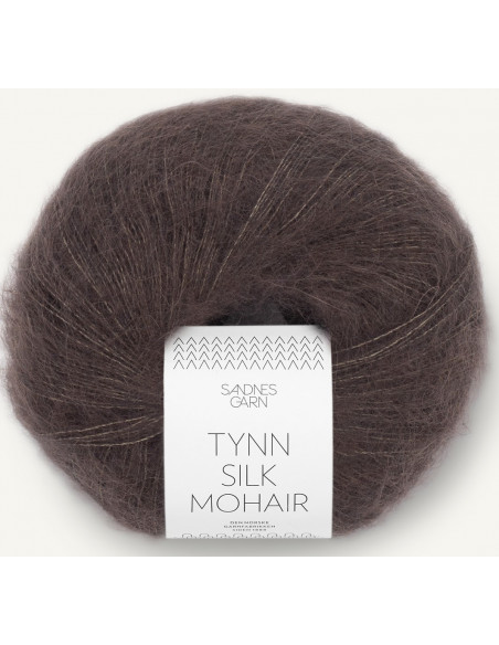Tynn Silk Mohair 3880 Mörk Chocklad
