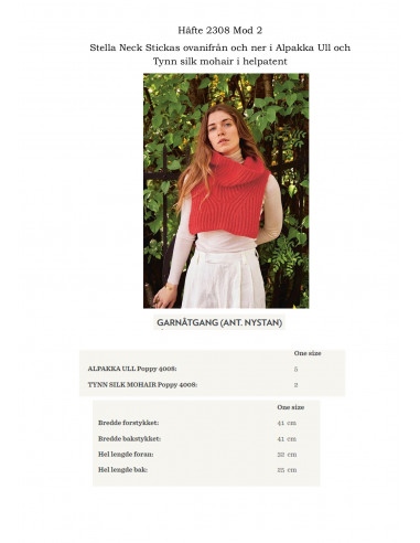Mönsterhäfte 2308 DIY Dam Svensk Text