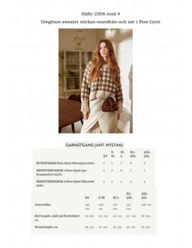 Mönsterhäfte 2308 DIY Dam Svensk Text