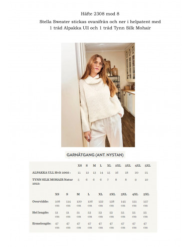 Mönsterhäfte 2308 DIY Dam Svensk Text