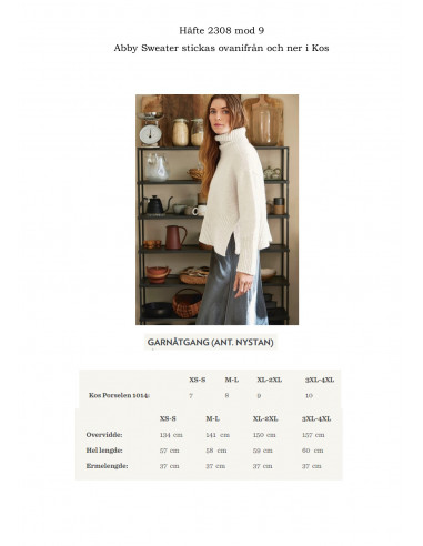 Mönsterhäfte 2308 DIY Dam Svensk Text