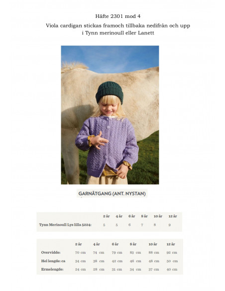 Mönsterhäfte 2301 Barn Svensk text