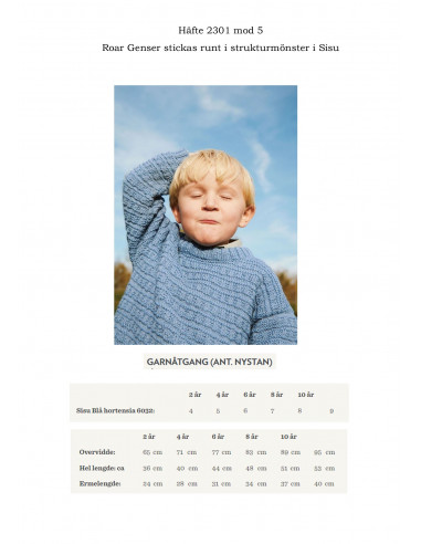Mönsterhäfte 2301 Barn Svensk text