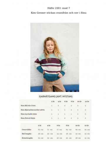 Mönsterhäfte 2301 Barn Svensk text