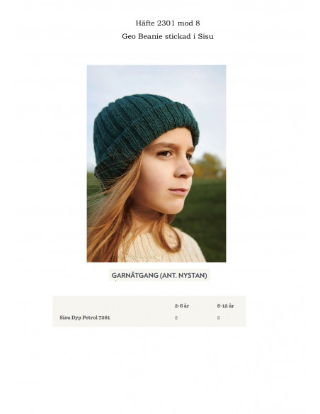 Mönsterhäfte 2301 Barn Svensk text