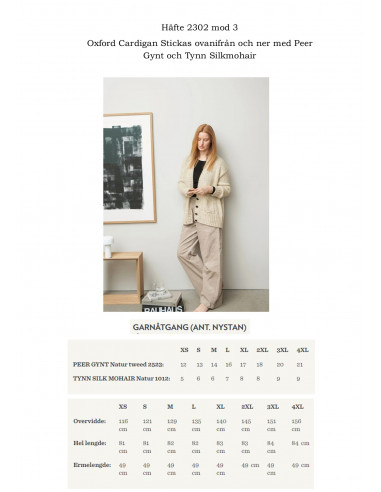 Mönsterhäfte 2302 DIY Svensk Text