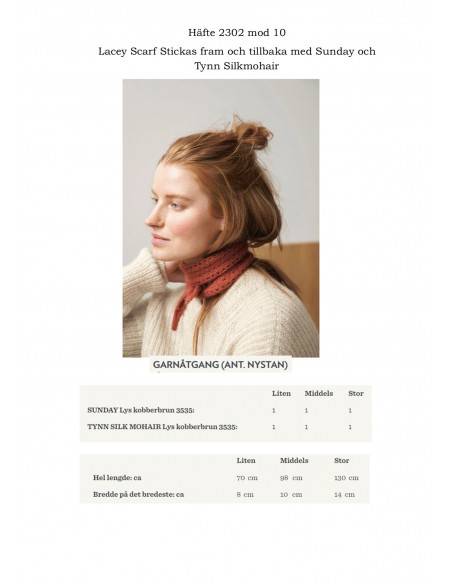 Mönsterhäfte 2302 DIY Svensk Text