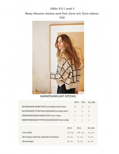 Mönsterhäfte 2311 DIY Dam Svensk Text