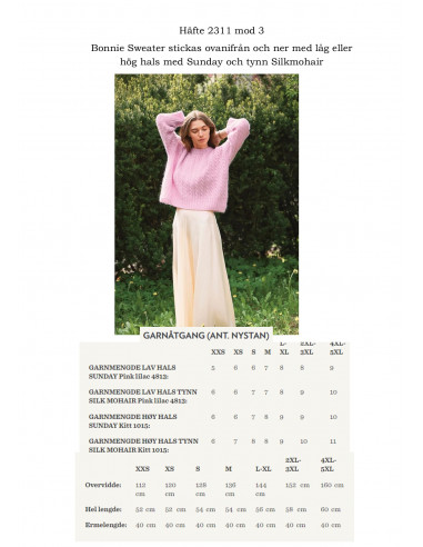 Mönsterhäfte 2311 DIY Dam Svensk Text
