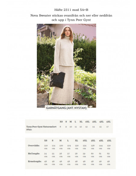 Mönsterhäfte 2311 DIY Dam Svensk Text