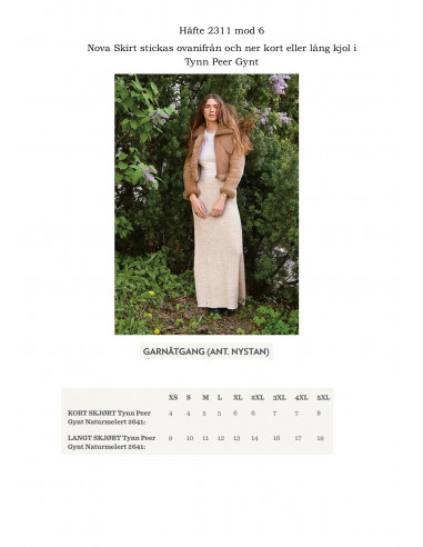Mönsterhäfte 2311 DIY Dam Svensk Text